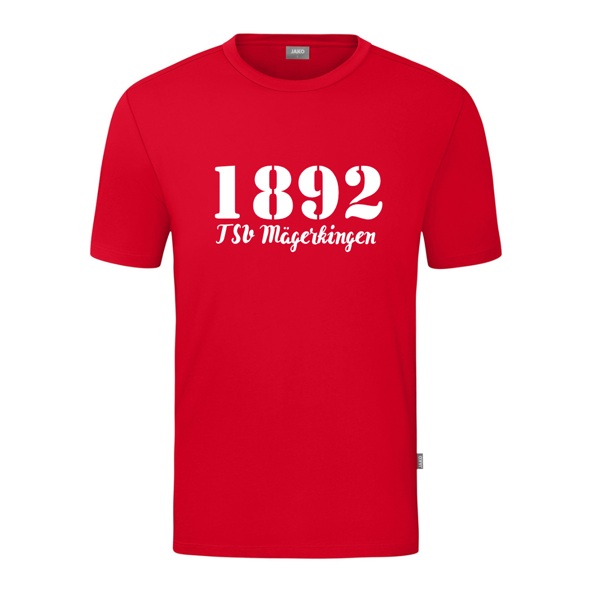 JAKO T-Shirt Organic Rot (inkl. Bedruckung) - TSV Mägerkingen