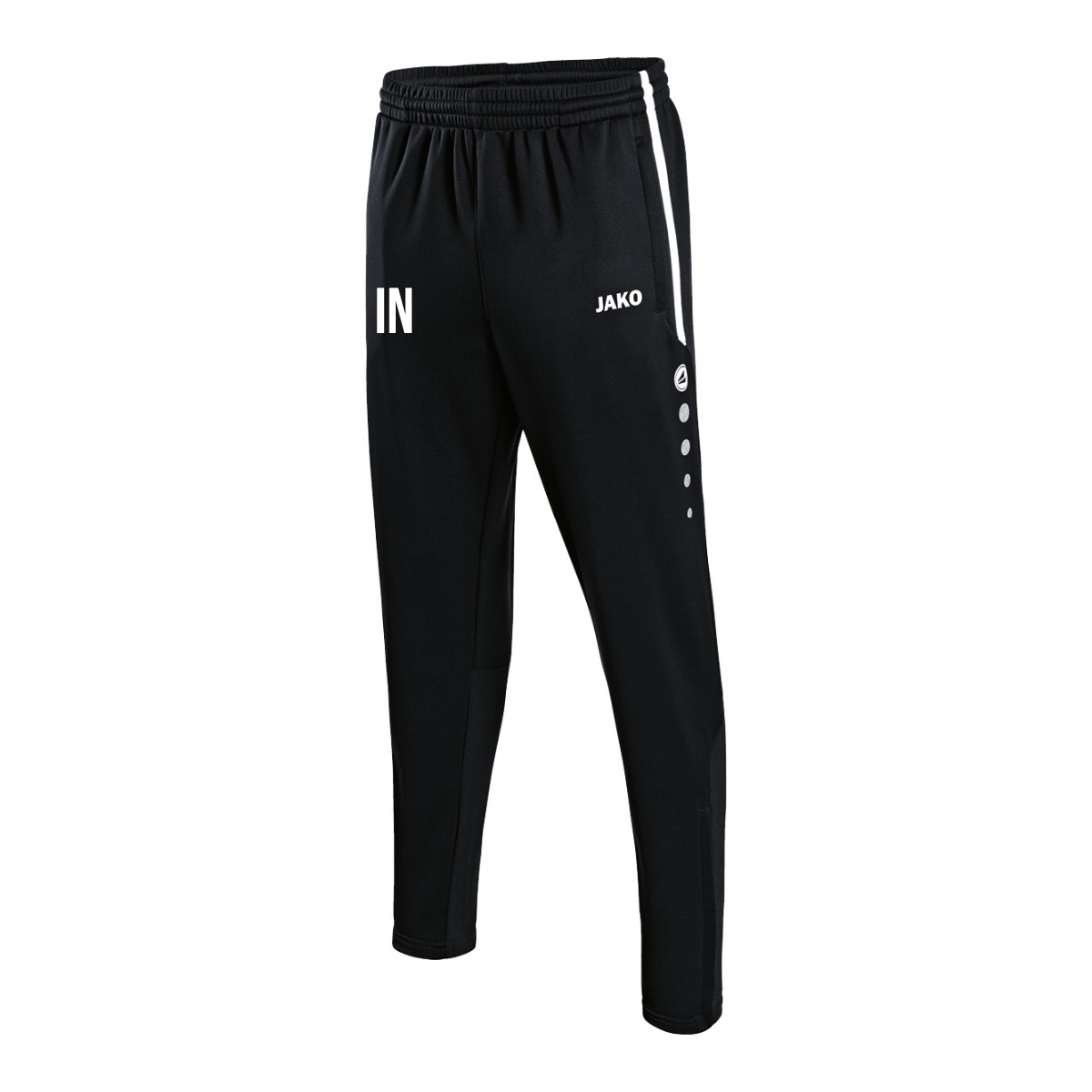 JAKO Trainingshose Active (inkl. Bedruckung) schwarz/weiß