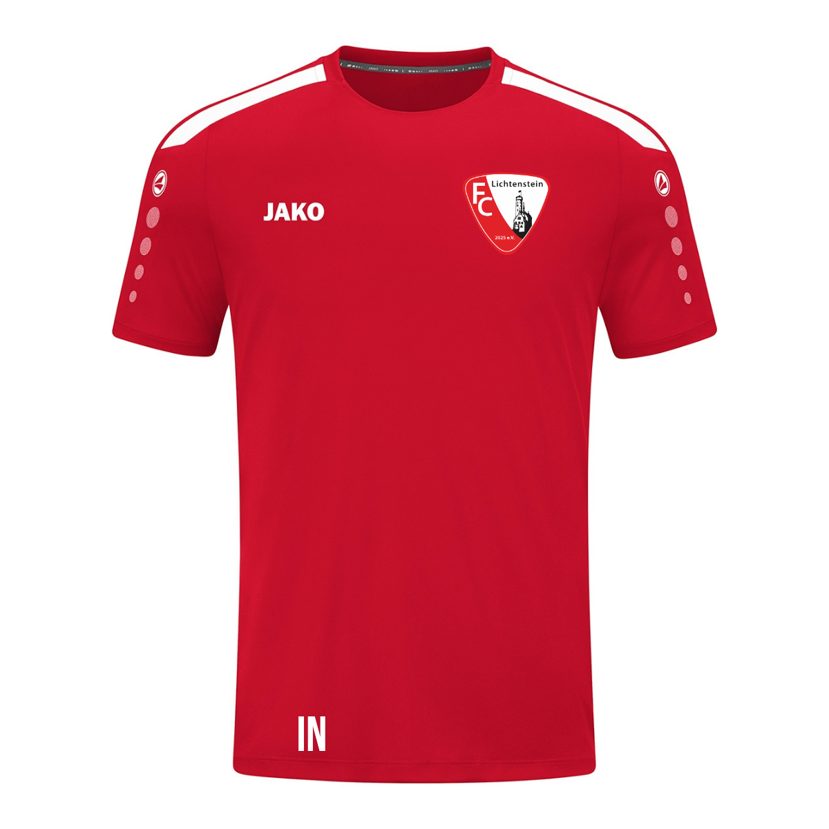 JAKO Trikot Power kurzarm Rot (inkl. Bedruckung) - FC Lichtenstein