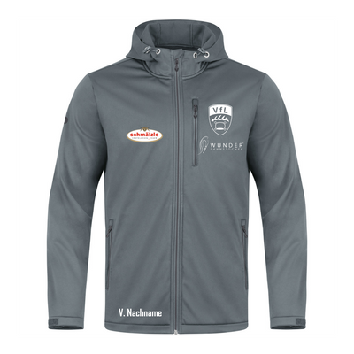 JAKO Softshelljacke Premium Grau (inkl. Bedruckung) - VfL Pfullingen Jugendtrainer