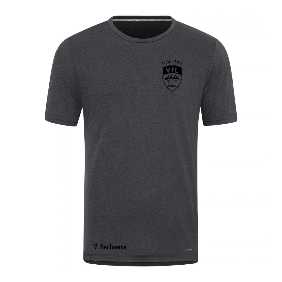 JAKO T-Shirt Pro Casual aschgrau (inkl. Bedruckung) - VfL Pfullingen AH