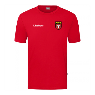 JAKO T-Shirt Organic Rot (inkl. Bedruckung) - TSV Mägerkingen Fans