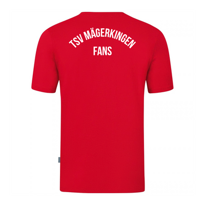 JAKO T-Shirt Organic Rot (inkl. Bedruckung) - TSV Mägerkingen Fans