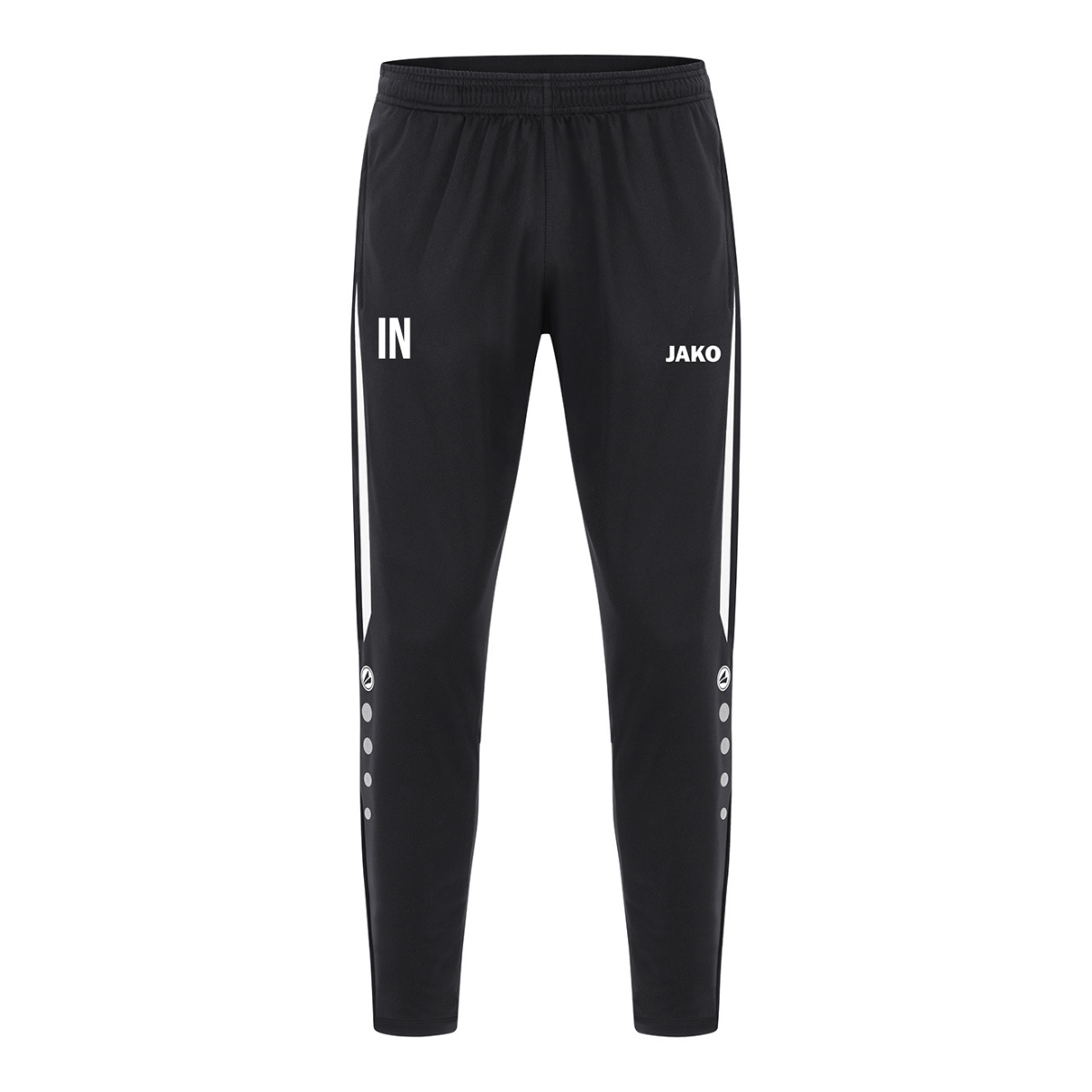 JAKO Polyesterhose Power (inkl. Bedruckung) schwarz/weiß