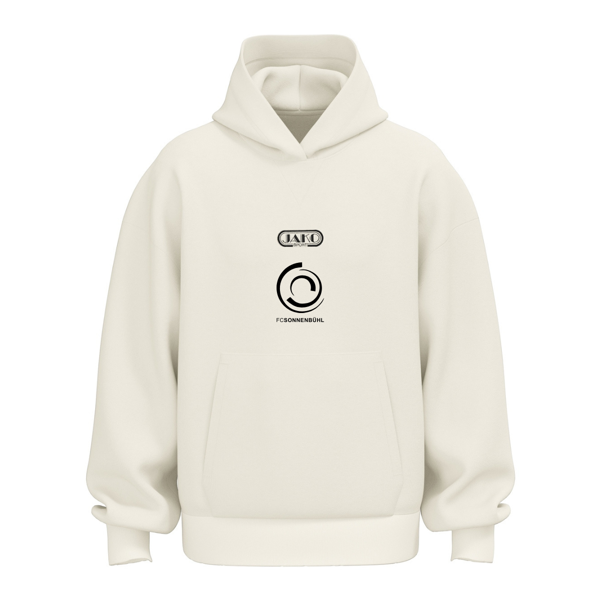 JAKO Kapuzensweat Wardrobe Off White (inkl. Bedruckung) - FC Sonnenbühl